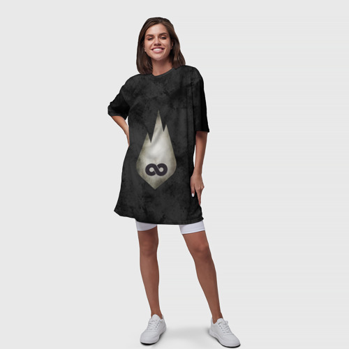 Платье-футболка 3D Thousand Foot Krutch, цвет 3D печать - фото 5