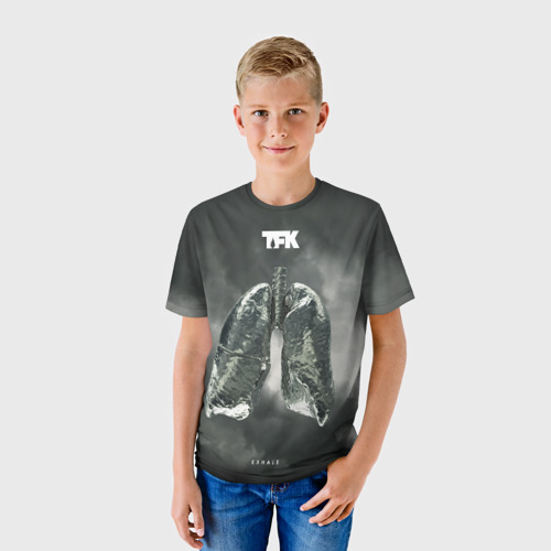 Детская футболка 3D TFK Exhale, цвет 3D печать - фото 3