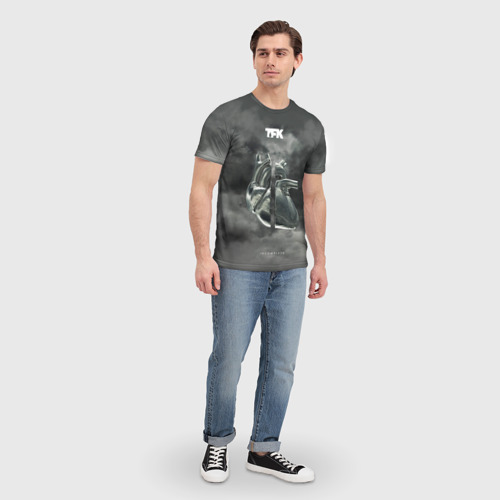 Мужская футболка 3D с принтом TFK  Incomplete, вид сбоку #3