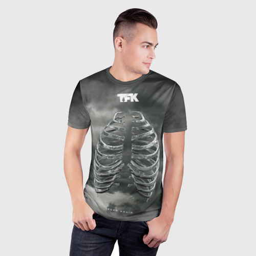 Мужская футболка 3D Slim TFK Born Again, цвет 3D печать - фото 3