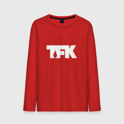 Мужской лонгслив хлопок TFK logo white