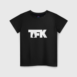 Детская футболка хлопок TFK logo white