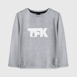 Детский лонгслив хлопок TFK logo white