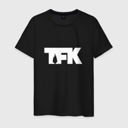 Мужская футболка хлопок TFK logo white