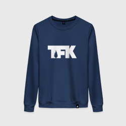 Женский свитшот хлопок TFK logo white