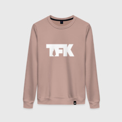 Женский свитшот хлопок TFK logo white