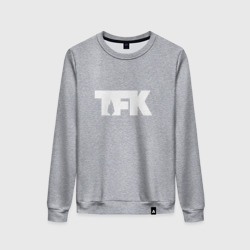 Женский свитшот хлопок TFK logo white