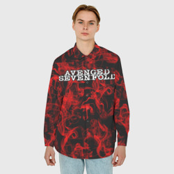 Мужская рубашка oversize 3D Avenged sevenfold эвенджет сэвэнфолд - фото 2