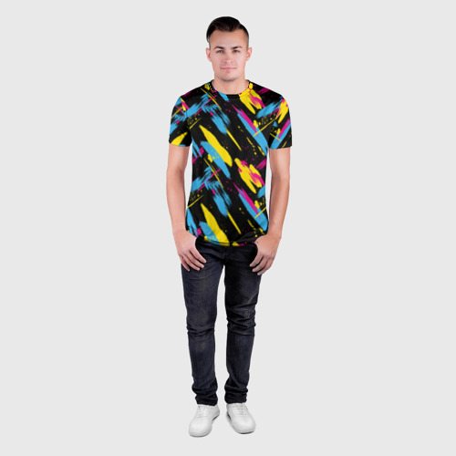 Мужская футболка 3D Slim 80 Shirt, цвет 3D печать - фото 4