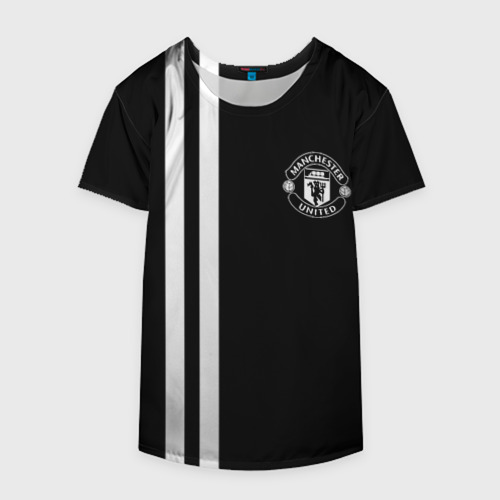 Накидка на куртку 3D Manchester United Black&White, цвет 3D печать - фото 4