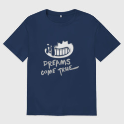 Женская футболка хлопок Oversize Bendy and the Ink Machine Dreams come True