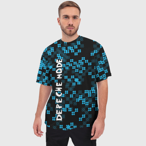 Мужская футболка oversize 3D Depeche Mode, цвет 3D печать - фото 3