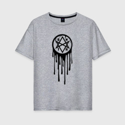 Женская футболка хлопок Oversize Bring Me the Horizon