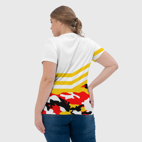 Женская футболка 3D Камуфляж Российская Империя, цвет 3D печать - фото 7