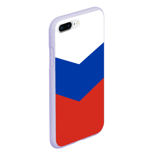 Чехол для iPhone 7Plus/8 Plus матовый Россия, цвет светло-сиреневый - фото 3