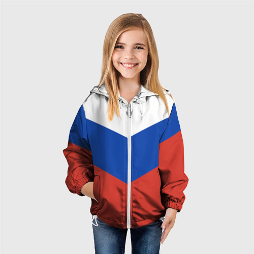 Детская ветровка 3D Россия, цвет белый - фото 4