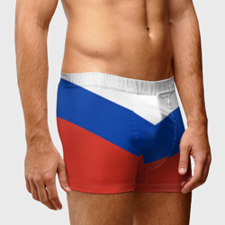 Мужские трусы 3D Россия флаг узор стрелкой - фото 2