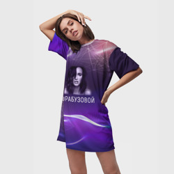 Платье-футболка 3D Ольга Бузова - фото 2