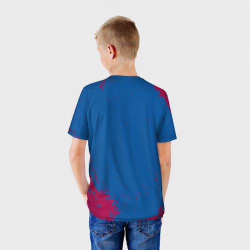 Детская футболка 3D BARCA SPORT   , цвет 3D печать - фото 4
