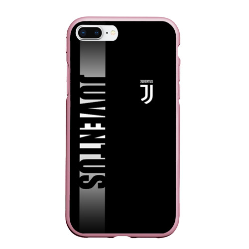 Чехол для iPhone 7Plus/8 Plus матовый Juventus Ювентус, цвет розовый