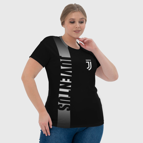 Женская футболка 3D Juventus Ювентус, цвет 3D печать - фото 6