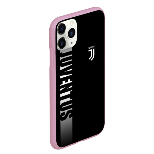 Чехол для iPhone 11 Pro Max матовый Juventus Ювентус, цвет розовый - фото 3