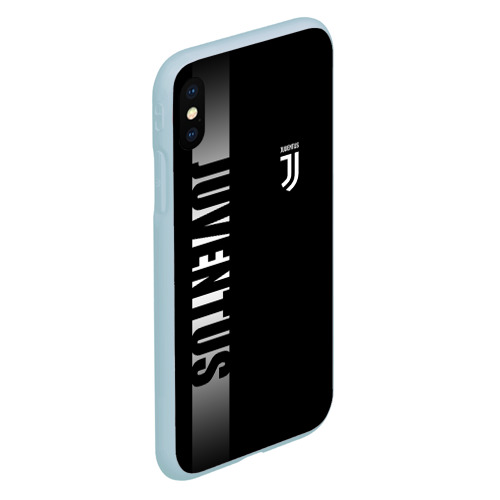 Чехол для iPhone XS Max матовый Juventus Ювентус, цвет голубой - фото 3