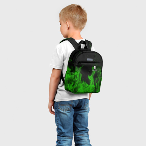 Детский рюкзак 3D с принтом RAINBOW SIX SIEGE, фото на моделе #1