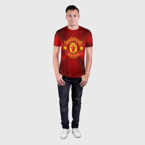 Мужская футболка 3D Slim Manchester United F.C, цвет 3D печать - фото 4