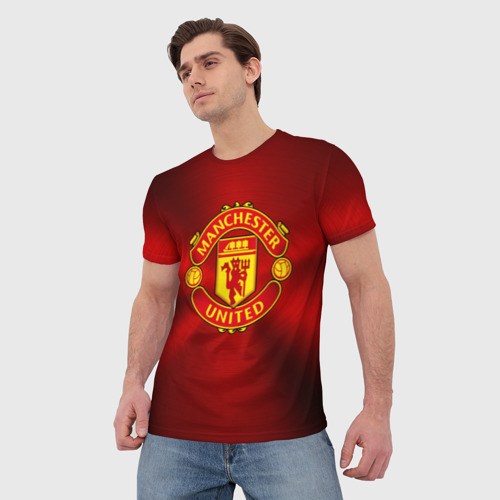 Мужская футболка 3D Manchester United F.C, цвет 3D печать - фото 3