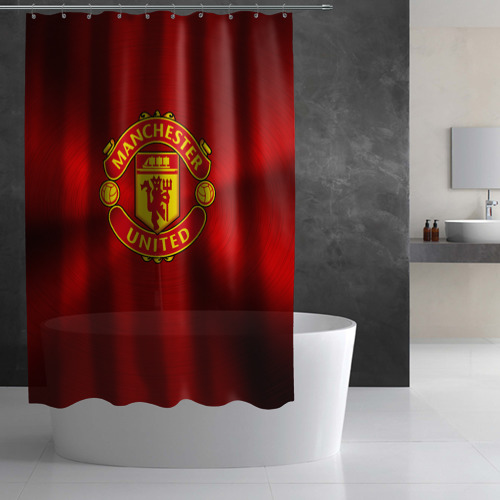 Штора 3D для ванной Manchester United F.C - фото 3