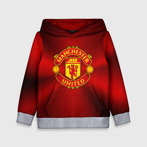 Детская толстовка 3D Manchester United F.C, цвет меланж