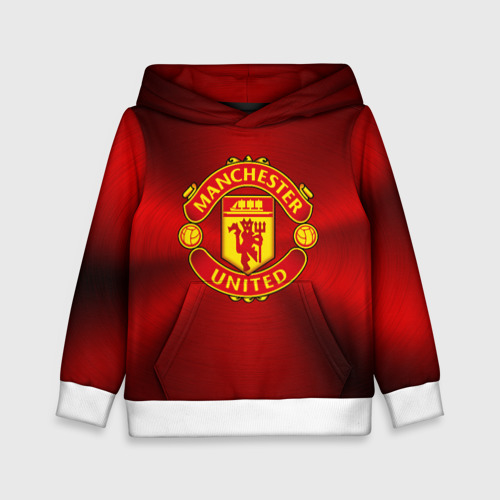 Детская толстовка 3D Manchester United F.C, цвет белый