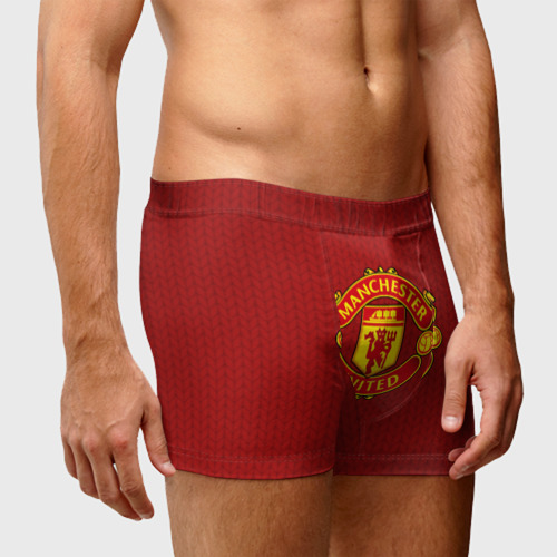 Мужские трусы 3D Manchester United Knitted, цвет 3D печать - фото 3