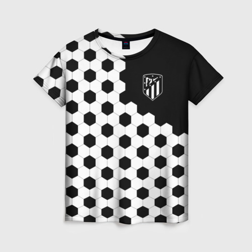 Женская футболка 3D Atletico Madrid Фото 01 Женская футболка 3D Atletico Madrid Фото 01