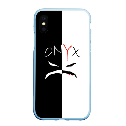 Чехол для iPhone XS Max матовый Onyx, цвет голубой