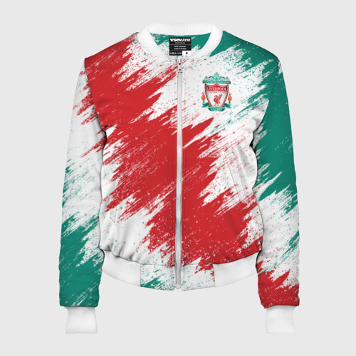 Женский бомбер 3D FC Liverpool Фото 01 Женский бомбер 3D FC Liverpool Фото 01
