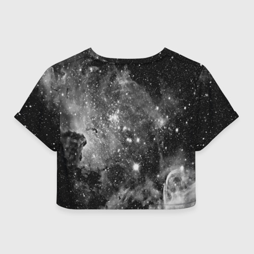 Женская футболка Crop-top 3D Manchester United Cosmos , цвет 3D печать - фото 2