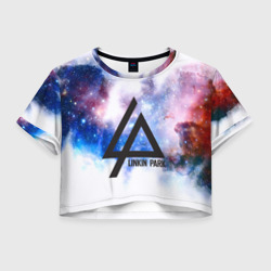 Женская футболка Crop-top 3D Linkin Park