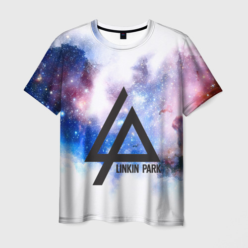 Мужская футболка 3D с принтом Linkin park, вид спереди #2