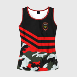 Женская майка 3D Камуфляж Полиция