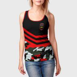 Женская майка 3D Камуфляж Полиция - фото 2