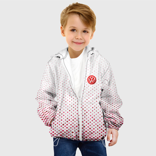 Детская куртка 3D VOLKSWAGEN SPORT, цвет белый - фото 3