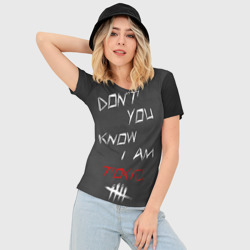 Женская футболка 3D Slim I am toxic - фото 2
