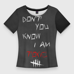 Женская футболка 3D Slim I am toxic