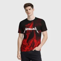 Мужская футболка 3D Metallica - фото 2