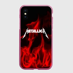 Чехол для iPhone XS Max матовый Metallica