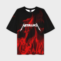 Мужская футболка oversize 3D Metallica
