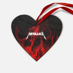 Деревянная игрушка Сердце Metallica