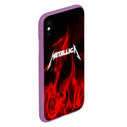 Чехол для iPhone XS Max матовый Metallica - фото 2